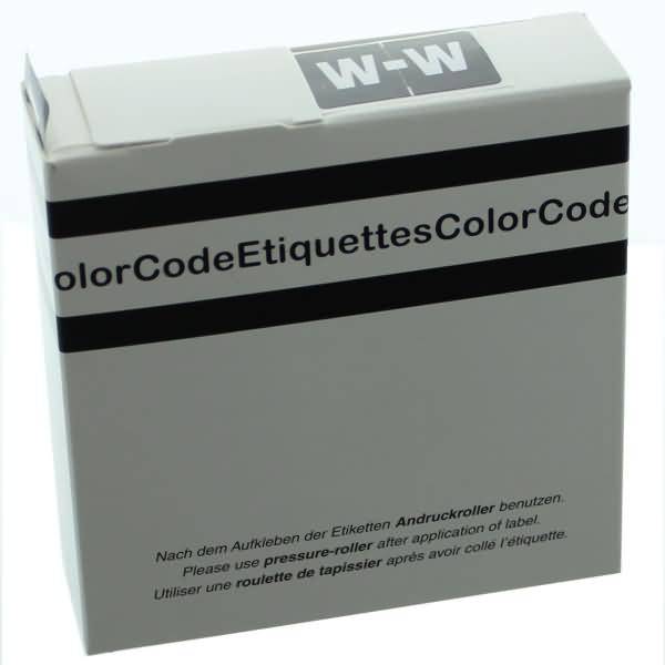 Color Buchstaben-Signale W (Farbsystem Leitz/Elba) schwarz VE=250 Stück-0