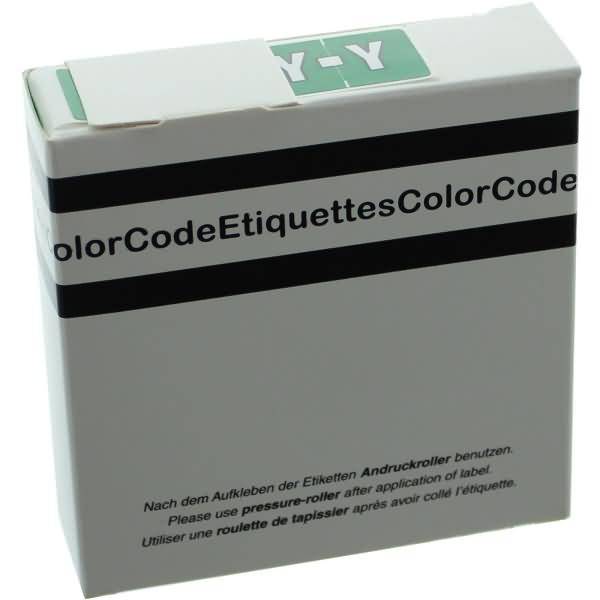 Color Buchstaben-Signale Y (Farbsystem Leitz/Elba) dunkelgrün VE=250 Stück-0