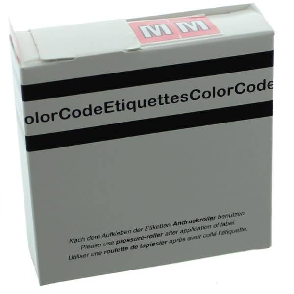 Color Buchstaben-Signale M (Farbsystem Leitz/Elba) rosa VE=250 Stück-0