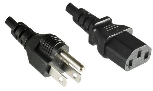 Netzanschlusskabel 2 m USA (Kaltgeräte)