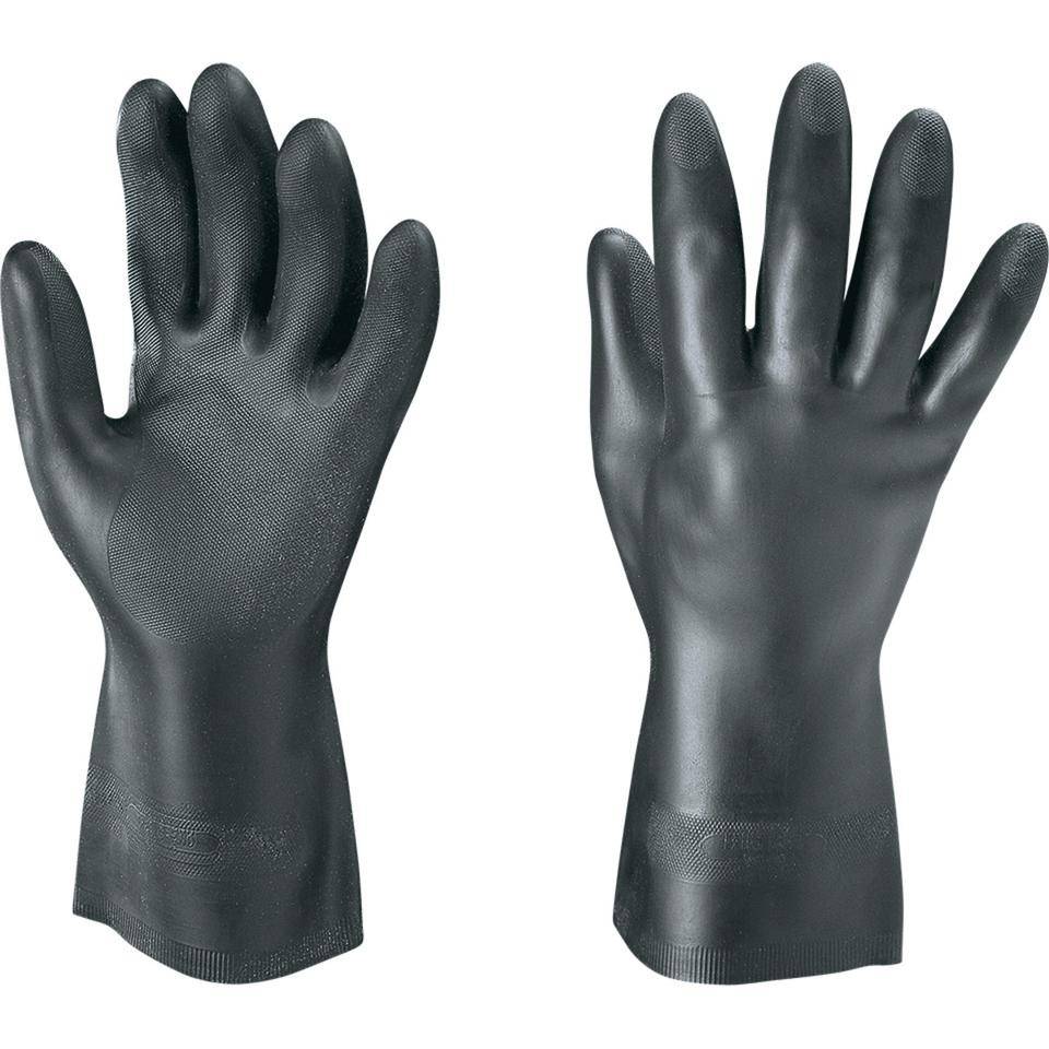 MAPA Chemikalienschutzhandschuh UltraNeo 420, Kategorie III, schwarz, Polychloropren /Naturlatex, 320mm, Größe 8-0