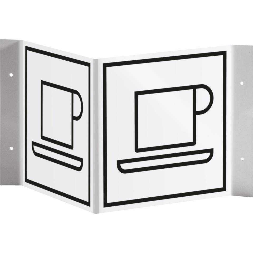 Tür-Nasenschild Piktogramm Cafeteria, Kunststoff, 150x150mm-0