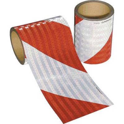 ORALITE® KFZ-Warnmarkierung, rot/weiß, Reflexfolie, 141mm, je 9mlinks-/rechtsweisend-0