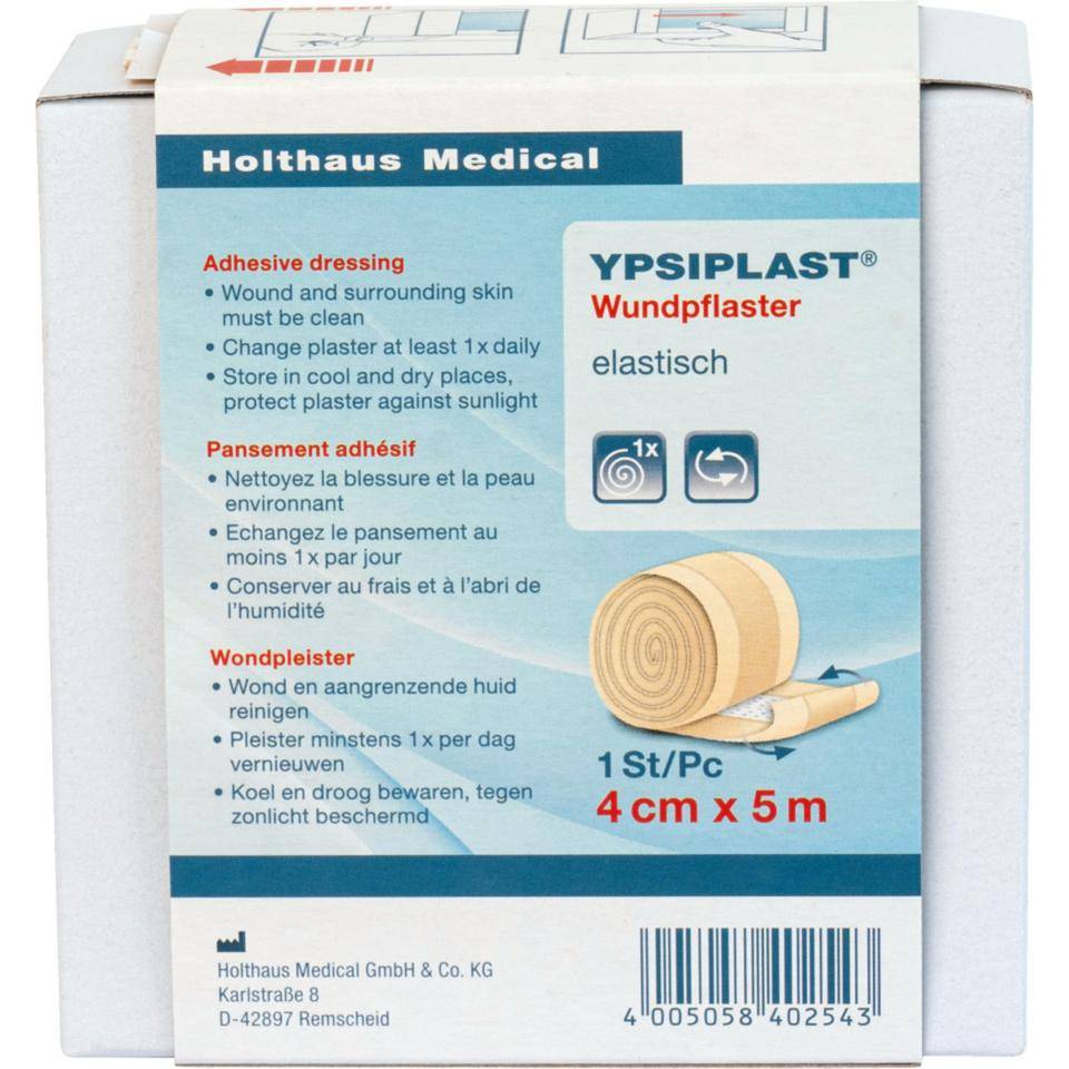 Holthaus Medical Wundpflaster YPSIPLAST®, zur Wundversorgung, 4cmx5m im Spender-1