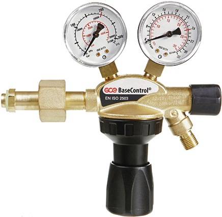 Flaschendruckminderer BaseControl Argon/CO? 200bar m.Ventil 24l/min GCE-0