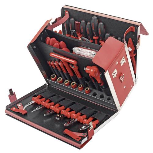Cimco Cimco Werkzeuge 170378 Elektriker Werkzeugkoffer bestückt 54teilig
