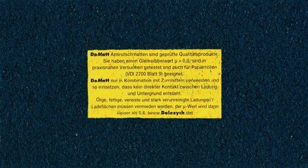 Antirutschmatte L500cm B25cm D8mm a.Granulat 1 Rl.DOLEZYCH