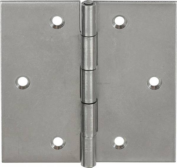 Scharnier 10503 H.40mm B.40mm S.0,9mm VA gerollt,ktg.VORMANN