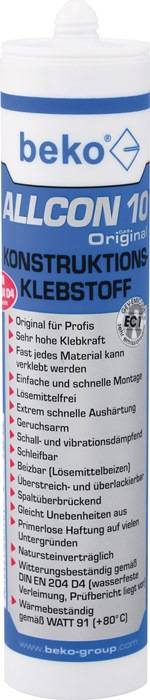 Konstruktionskleber Allcon 10 ® beige EN 204:D4 310 ml BEKO-0