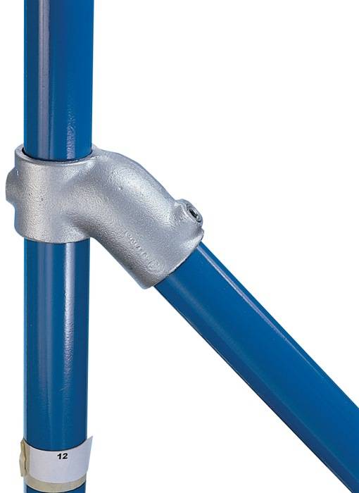 45°-Verbinder, 1 Durchgang, 1 Abgang, Außen-Ø Rohr 42,4 mm-0