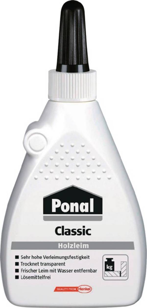 Holzleim Classic 120g EN 204: D1,D2 Flasche PONAL