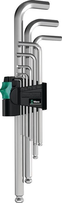 Winkelschraubendrehersatz 950 PKL 9-tlg.Ku.-Halter SW 1,5-10mm Kugelk.-0