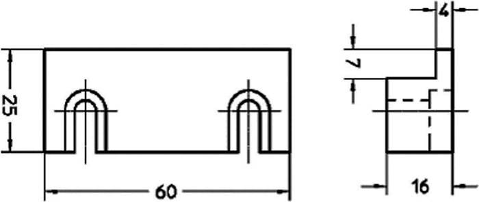 Anschlagstück abg.Quader z.Vergl.-Messgerät H.PREISSER-3