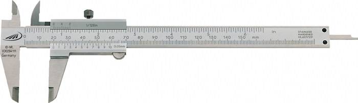 Taschenmessschieber DIN 862 SOFT-SLIDE 150mm Schr.eck.H.PREISSER-0