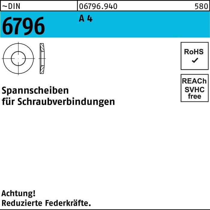 Spannscheibe DIN 6796 12x 29x 3 A 4 100 Stück-0