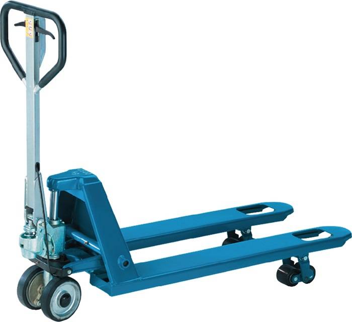 Gabelhubwagen Gabel-L.1150mm Trgf.2500kg STA himmelblau VG/PUR-0