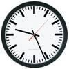 Wanduhr Funkuhr Ku.schwarz D.300mm 1,5V Balken D.300mm