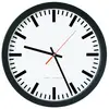 Peweta KG (GmbH + Co) Wanduhr Funkuhr Ku.schwarz D.300mm 1,5V Balken D.300mm 51.001.322