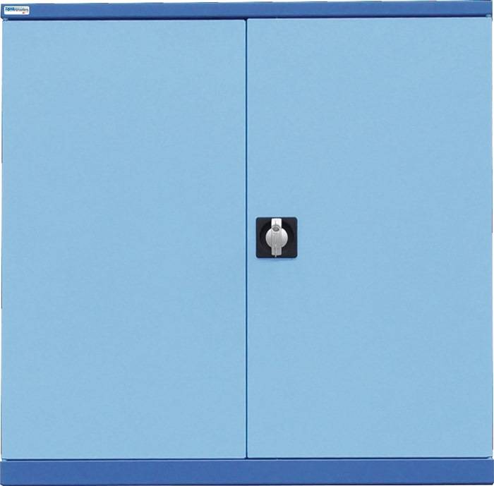 Flügeltür H1000xB1005mm Vollblech taubenblau NCS pulverbesch.-0