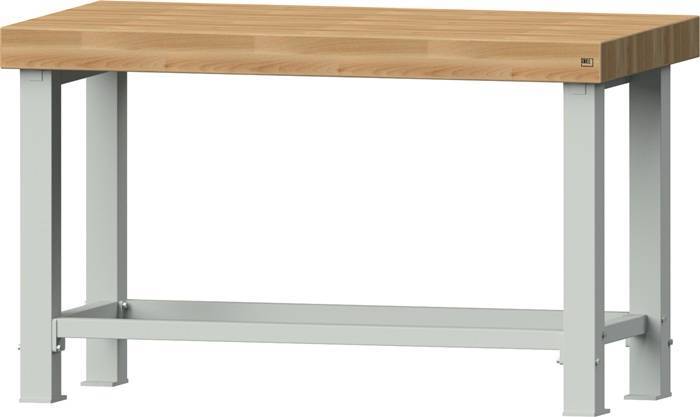 Anke Schwerlastwerkbank B1500xT800xH900mm RAL7035 BMP: 100 mm mit Rahmen