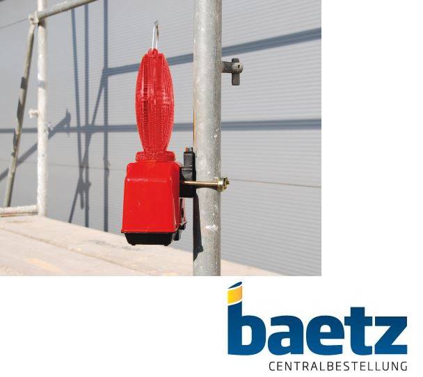 Baustellenleuchte StarLED, zweiseitig rot, mit Secura 52-0