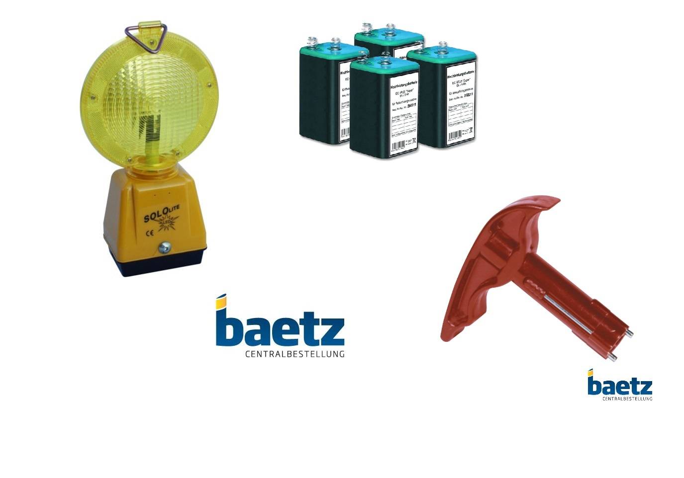 LED Baustellenleuchte, zweiseitig, gelb, SoloLite-2
