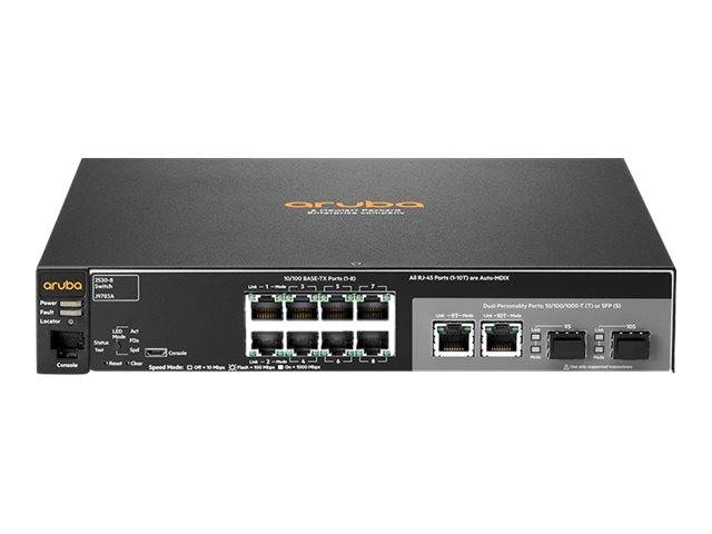HPE PROCURVE SWITCH 2530-8 8 RJ-45 10/100 AND 2 DUAL PERSONALITY PORTS-0