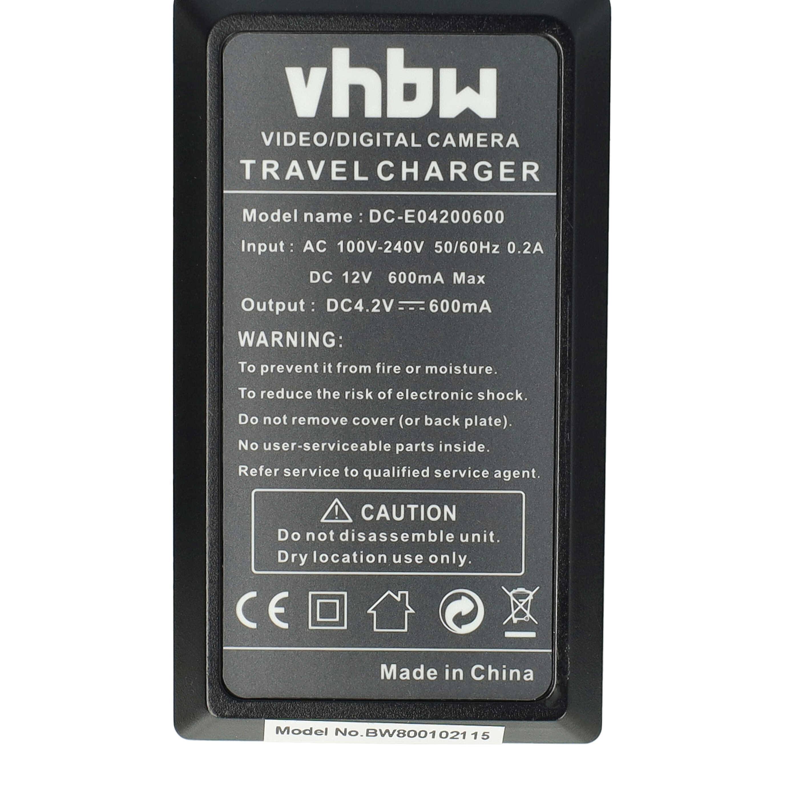 vhbw Ladegerät kompatibel mit JVC Everio GZ-VX810, GZ-VX810BEU, GZ-VX815 Kamera Camcorder/Akku - Ladeschale, Kfz-Adapter-4