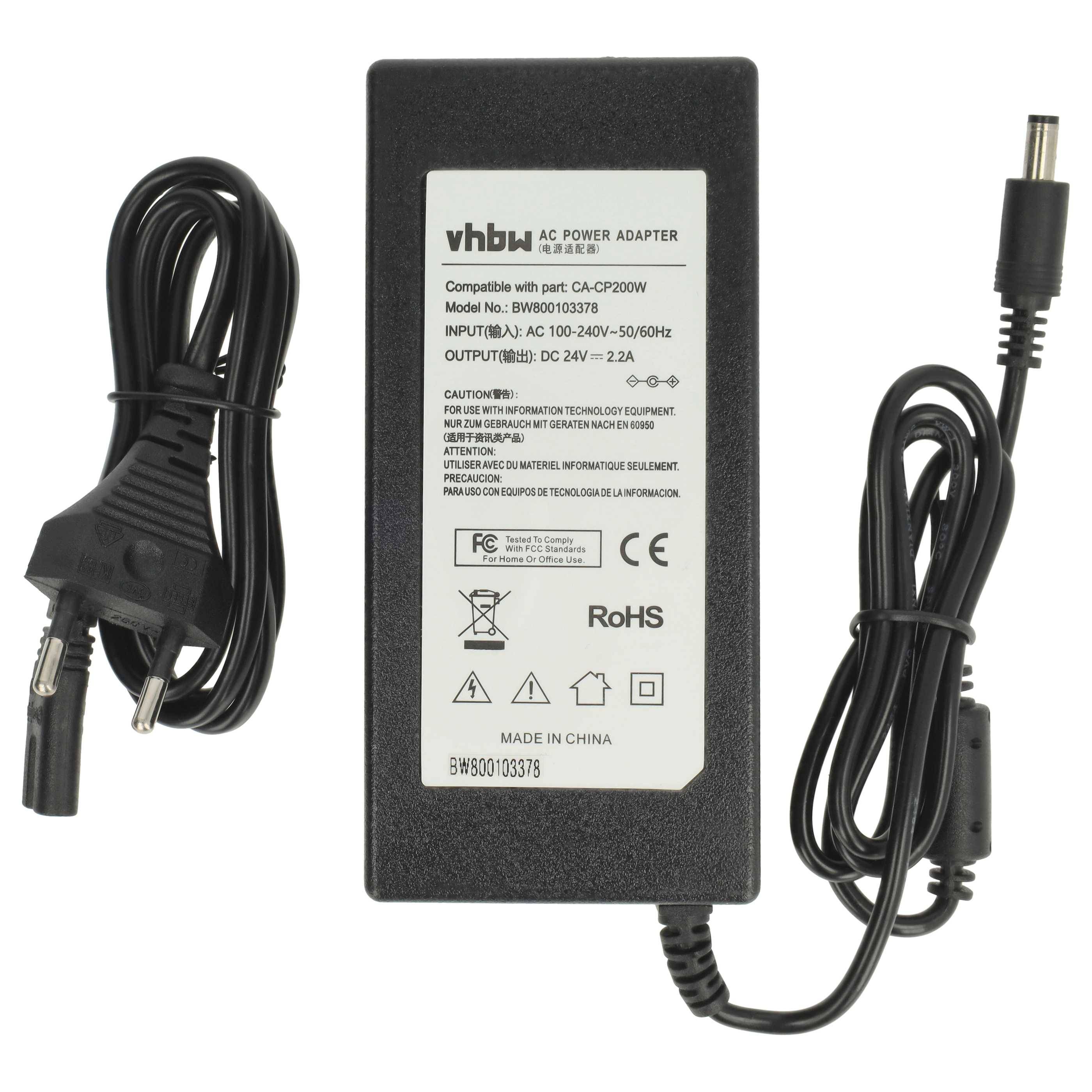 vhbw Netzteil kompatibel mit Vizio Soundbar VHT510 | VSB205, VSB200, VSB207, VSB206, VSB210WS, VSB210, VHT215 Drucker --3