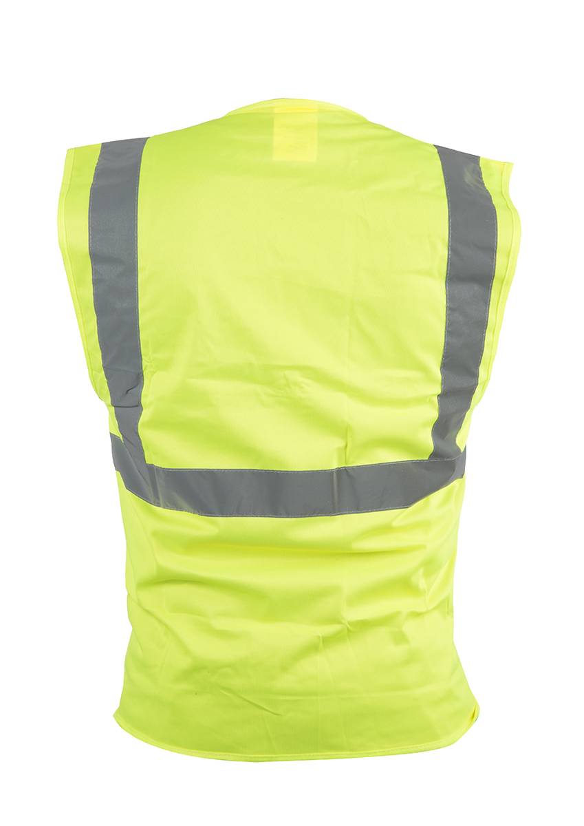 RS PRO Gelb Unisex XL Polyester Warnweste, Reißverschluss-1