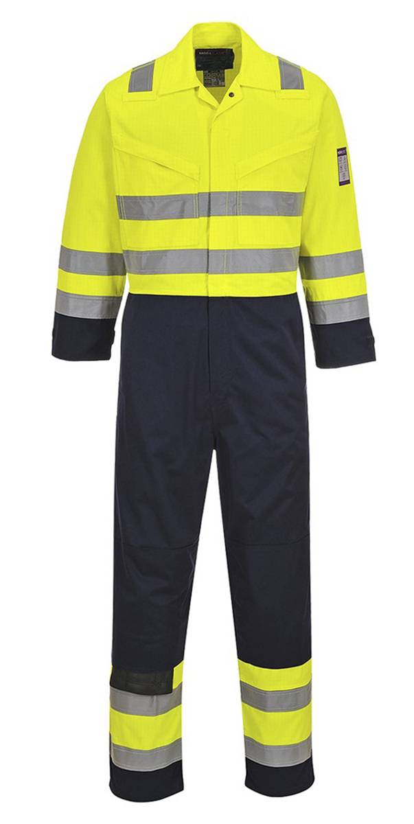 RS PRO Warnschutz-Overalls, XXL, Wiederverwendbar, Gelb, Flammhemmend, 1 % Kohlenstofffaser, 60 % Modacryl, Baumwolle,