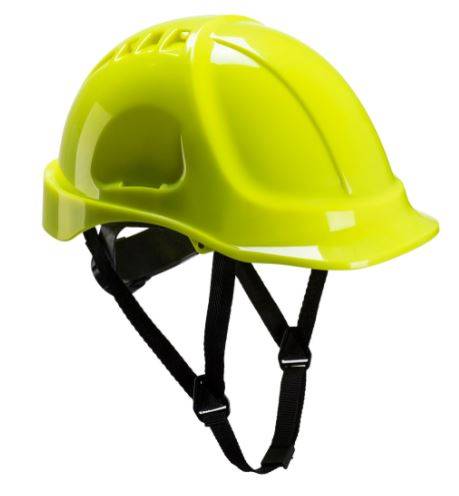RS PRO Schutzhelm belüftet mit Kinnriemen ABS Warnfarbe Gelb-0