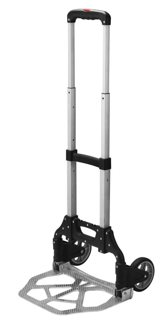 Alu-Paketkarre,Tragl. 70kg,Schaufel BxT 395x281mm,klappbar,Gummi-Bereifung-0
