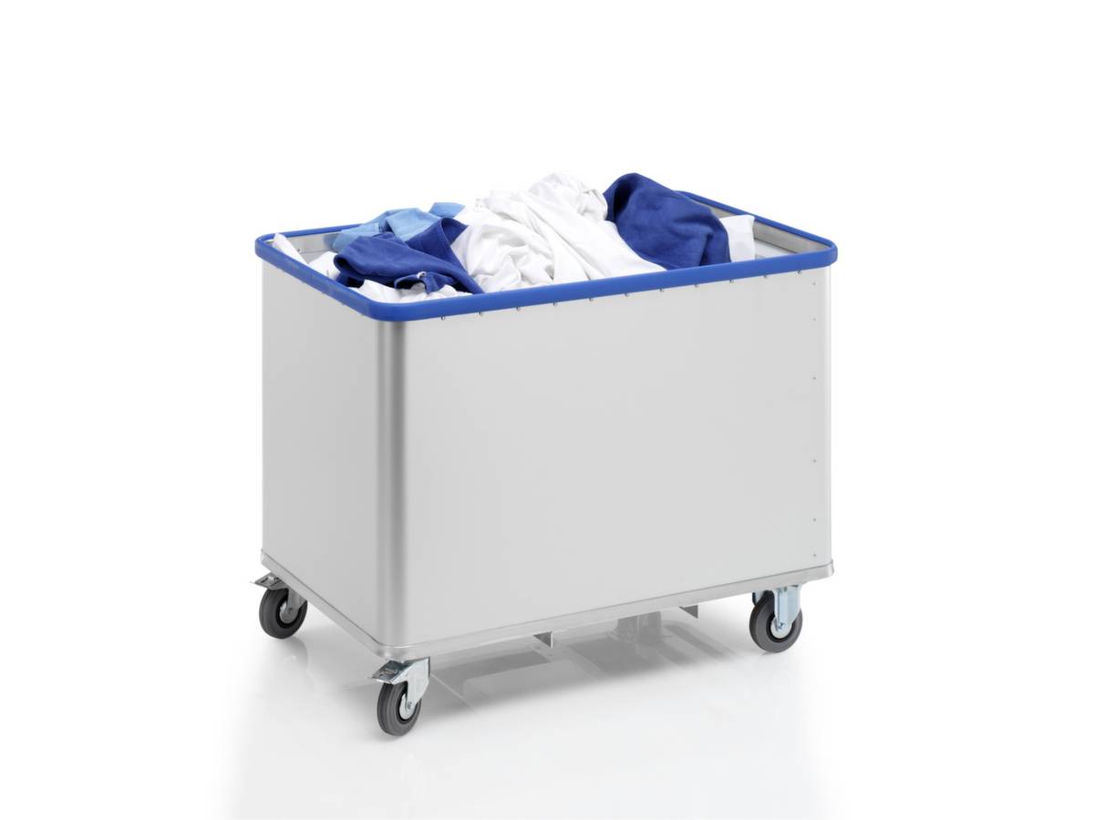 Alu-Kastenwagen,Tragl. 70kg,380l,HxLxB 855x1115x695mm,Vollgummi-Bereifung-1