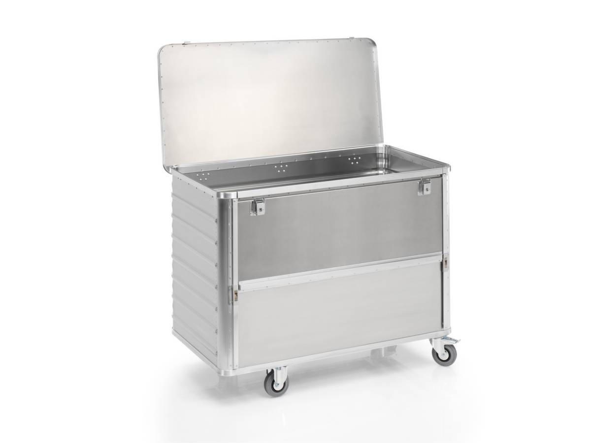Alu-Kastenwagen absenkbare Seitenwand mit Deckel Volumen 650 l. Gmoehling Transportgeraete | GmbH 12411549-6
