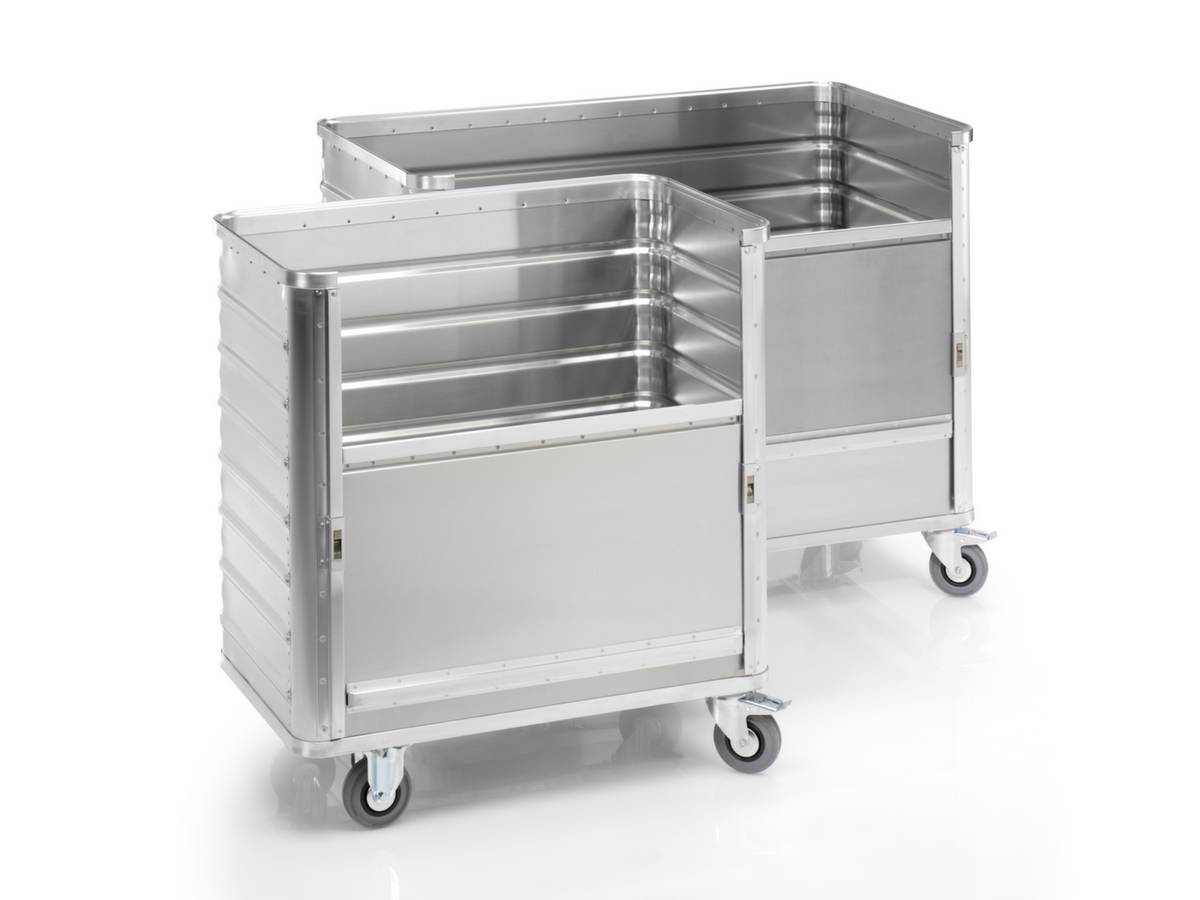 Alu-Kastenwagen,Tragl. 250kg,650l,HxLxB 985x1280x675mm,Vollgummi-Bereifung-3