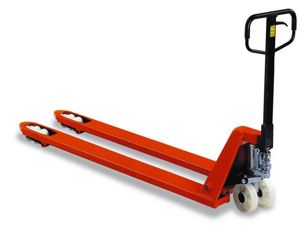Palettenhubwagen,Tragl. 2500kg,Gabel L 1150mm,Lenkräder Nylon,Gabelrollen Tandem Nylon
