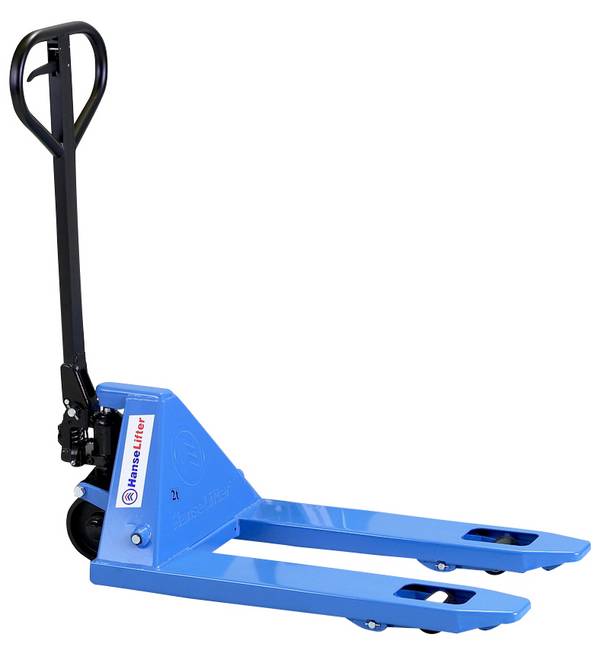 Palettenhubwagen,Tragl. 2500kg,Gabel L 1000mm,Lenkräder Nylon,Gabelrollen einfach Nylon
