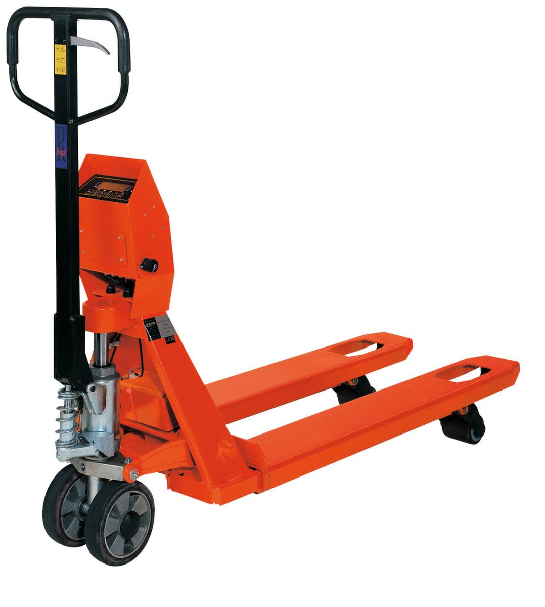 Wiege-Hubwagen,Tragl. 2200kg,Gabel L 1150mm,Lenkräder Gummi,Gabelrollen PU-0