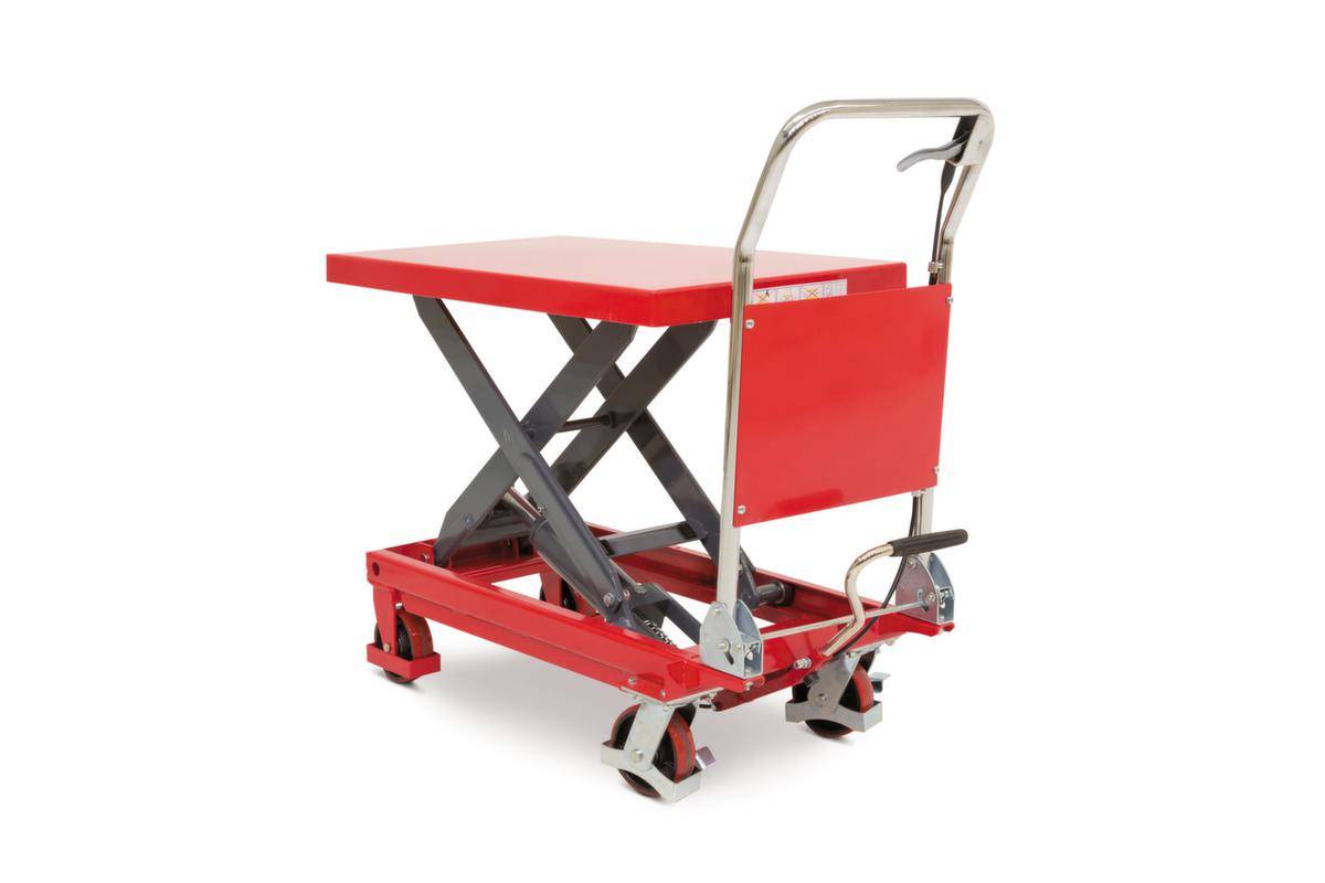 Mobiler Scherenhubtisch,Tragl. 300kg,Plattform geschlossene Plattform,Einfachschere Stahl-0