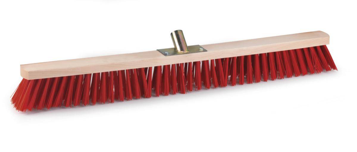 Straßenbesen,mit PVC-Borsten,Arbeits B 845mm,f. groben Schmutz,rot
