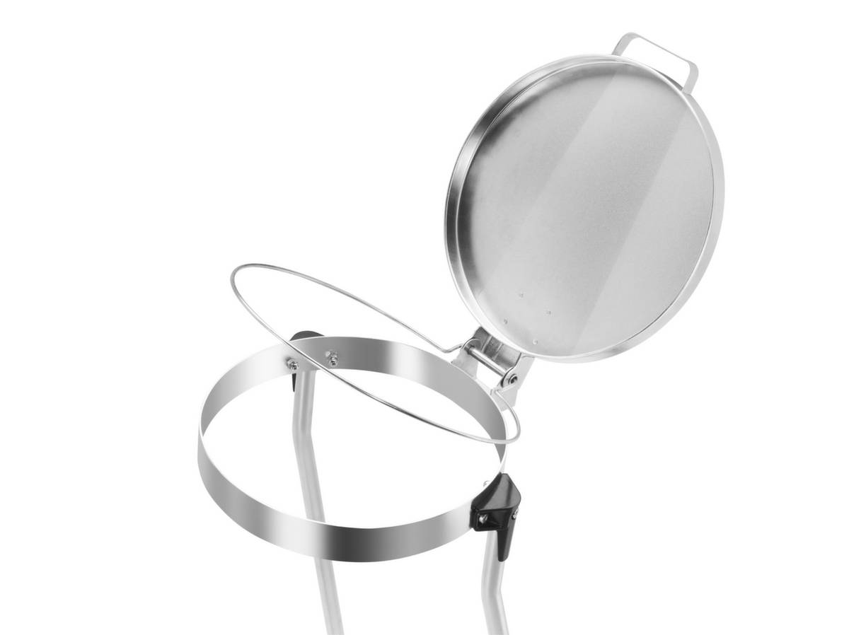 Müllsackständer,f. 1x120l,HxBxT 990x500x450mm,Gestell verzinkt,Deckel verzinkt,Standfuß-2