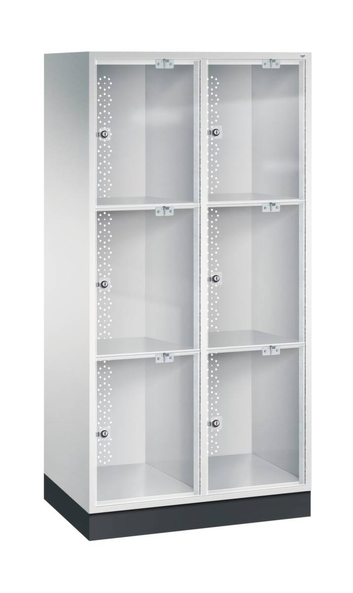 C+P XL-Schließfachschrank Intro, H1751xB820xT480mm, 7035-3