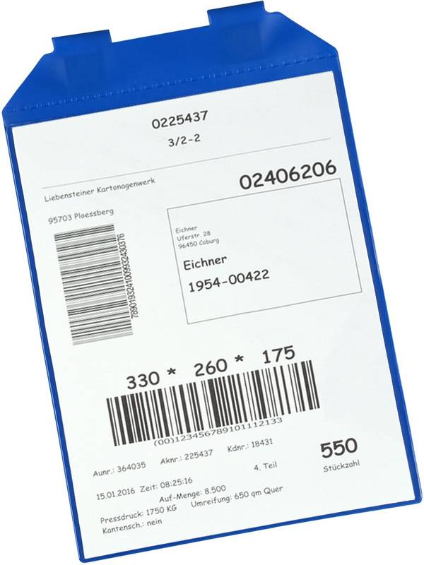 Sichttasche,DIN A4,hoch,HxB 305x225mm,m. Magnet,Kunststoff,blau-0