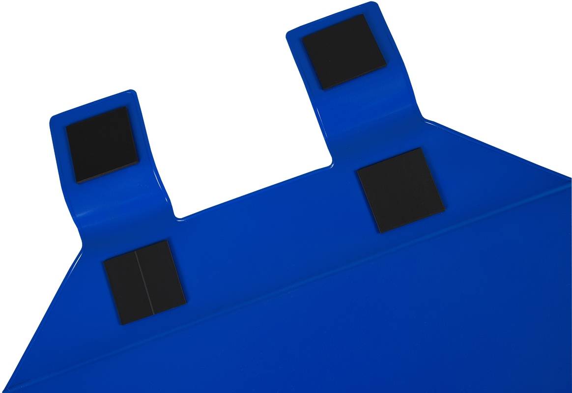Sichttasche,DIN A6,quer,HxB 105x215mm,m. Magnet,Kunststoff,blau-3