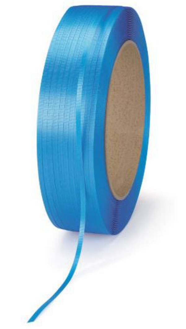 Kunststoff-Umreifungsband,LxB 3000mx9mm,Kern Ø 280mm,931,95 N,PP,blau