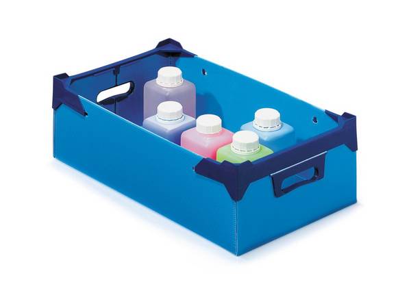 Stapelbox,HxLxB 210x555x360mm,36l,PP,blau,Wände geschlossen,Boden geschlossen