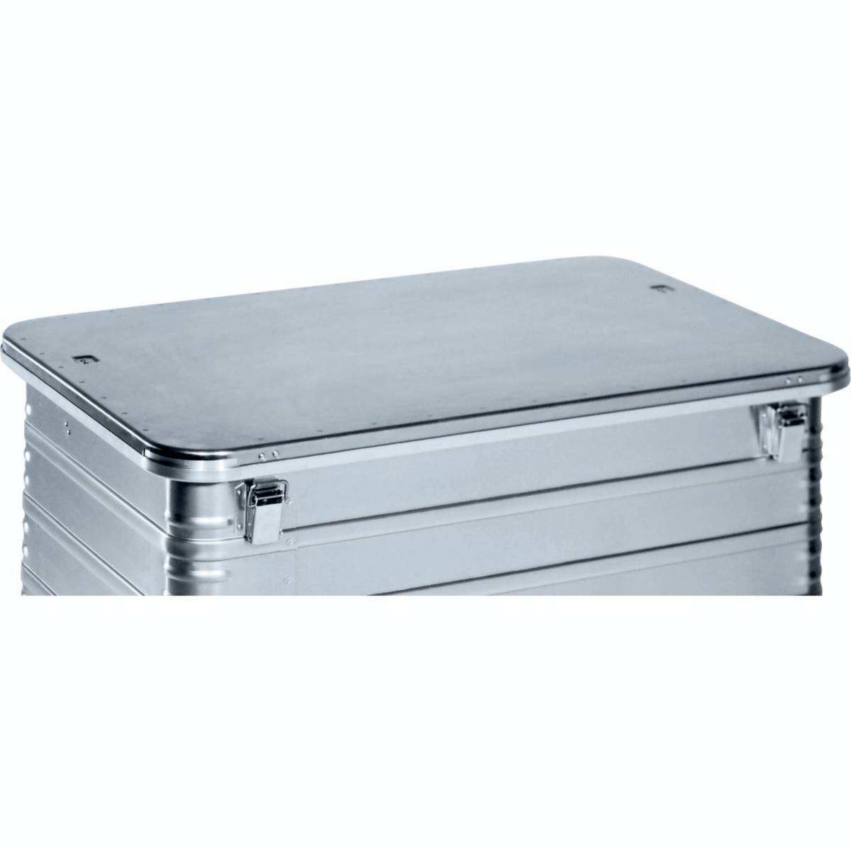 Scharnierdeckel,f. Kastenwagen,LxB 1050x690mm,Deckel m. Gurtband,2 Verschlüsse,Alu-0