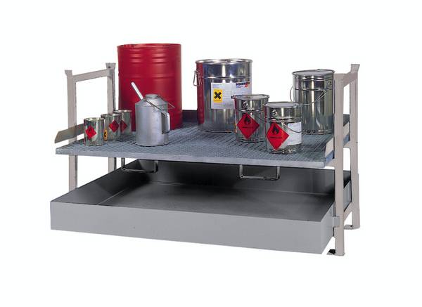 Stapelgestell,f. Kleingebinde,HxBxT 790x1390x1000mm,1xGitterboden,verzinkt