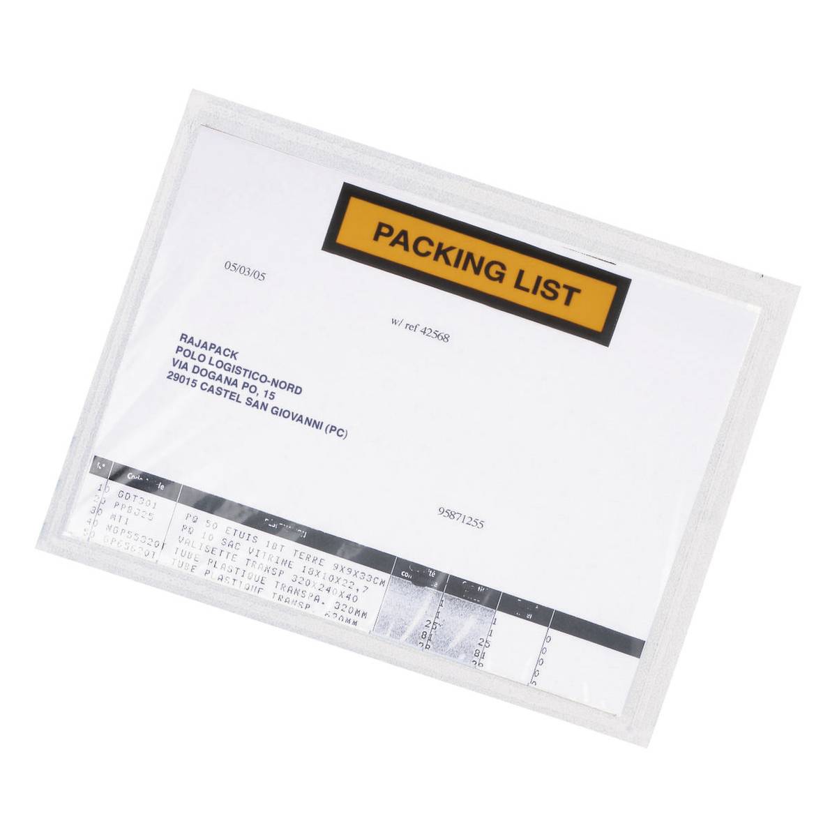 Begleitpapiertasche,"Packing List",DIN A6,innen LxB 115x165mm,PE,Stärke 70 µm-0